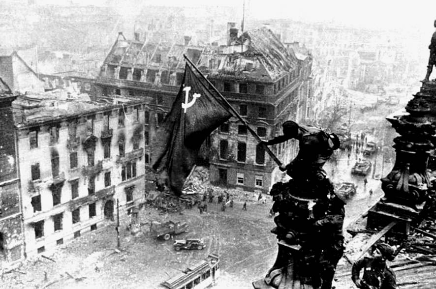 Victory of the USSR in the Great Patriotic War. Victory Banner over the Reichstag